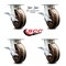 Service Caster 6 Inch Kingpinless High Temp Phenolic Wheel Caster Brakes 2 Swivel Locks, 4PK SCC-KP30S620-PHRHT-SLB-BSL-2-SLB-2 - alternate 5